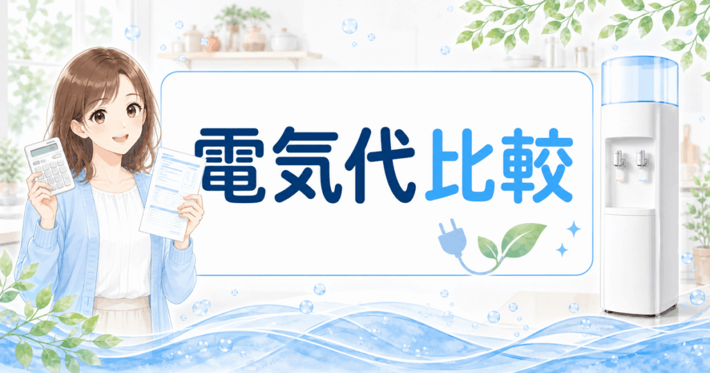 ウォーターサーバーの電気代比較