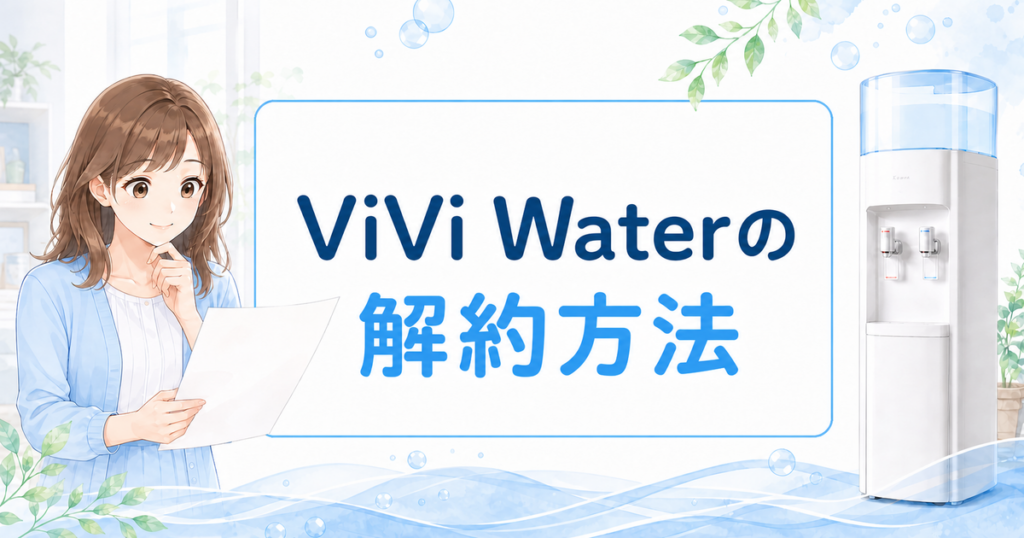 ViVi Waterの解約方法