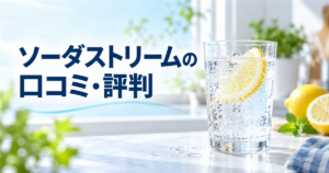 レモン入りの炭酸水とソーダストリームの口コミ・評判
